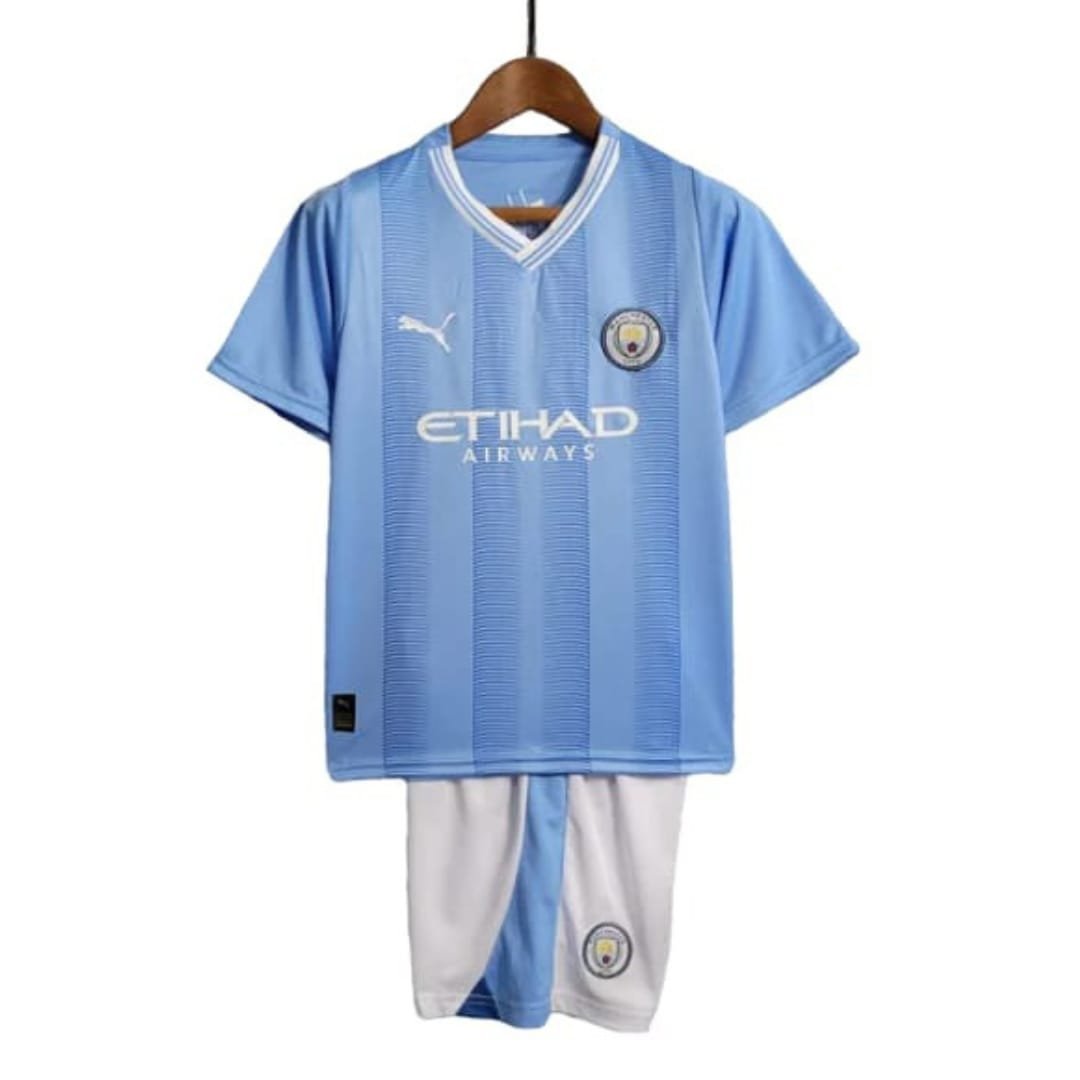 Manchester City Home Kids Kit 23/24 – Sportsmen Apparel